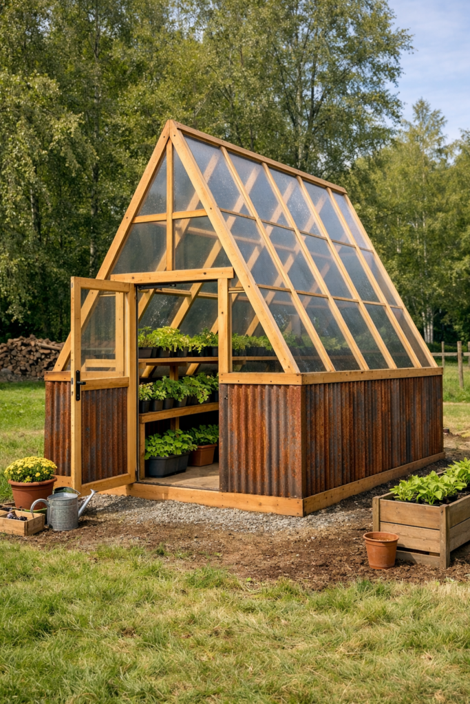 Framing and assembling a Greenhouse