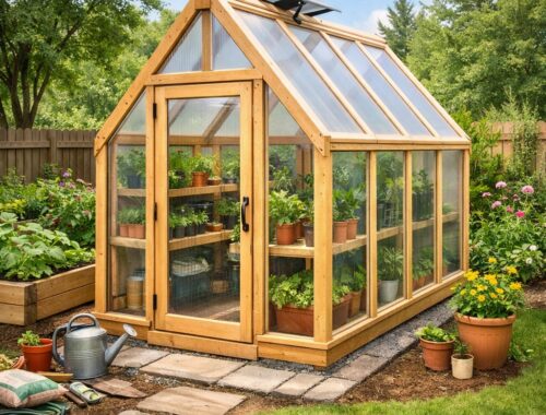 small backyard greenhouse